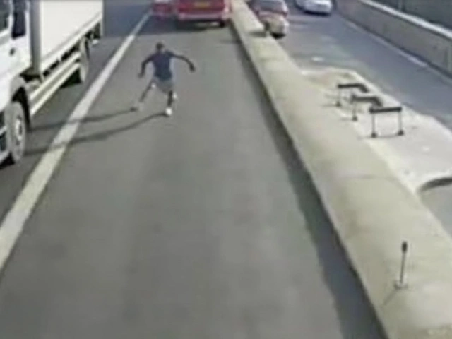 Jogger Shoves Woman Into Traffic on Putney Bridge as Bus Swerves to Avoid Tragedy